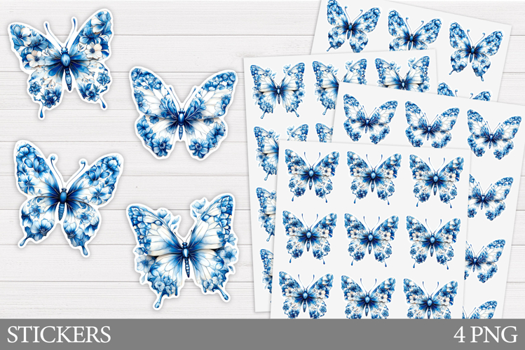 Blue Butterfly Clipart Image 4
