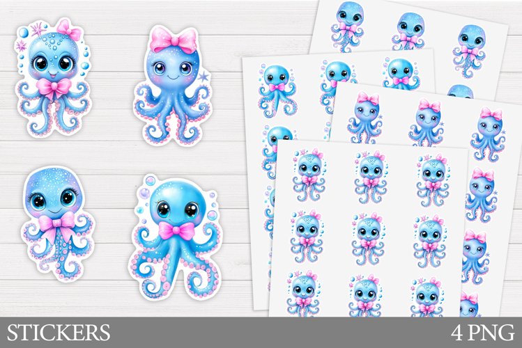 Cute Octopus Clipart Image 19