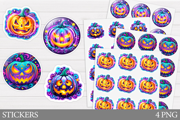 Halloween Pumpkin Sticker. Pumpkin Stickers Printable