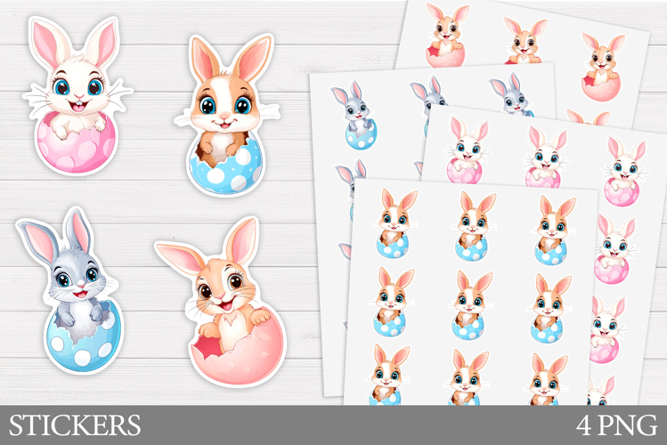 Cute Easter Bunny Clipart Image 15