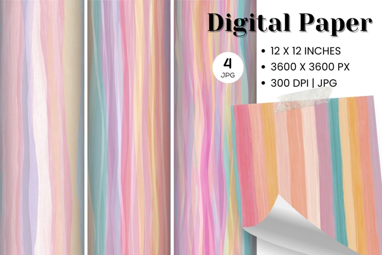 Stripe Pattern Background Gift Wrap Wallpaper Digital Paper