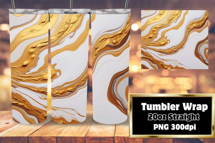 Marble Glitter Mirage Tumbler Wrap 20oz