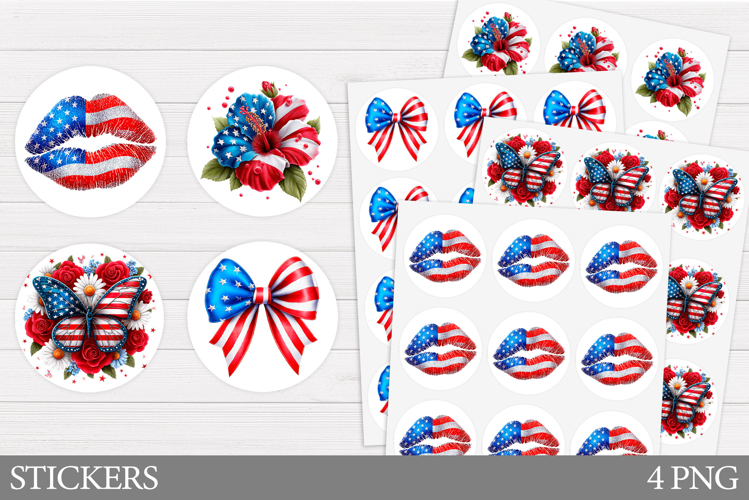 Patriotic Sticker Design. Patriotic Sticker Printable