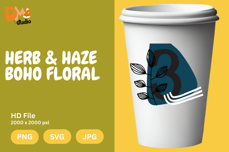 Boho Floral Svg Image 19
