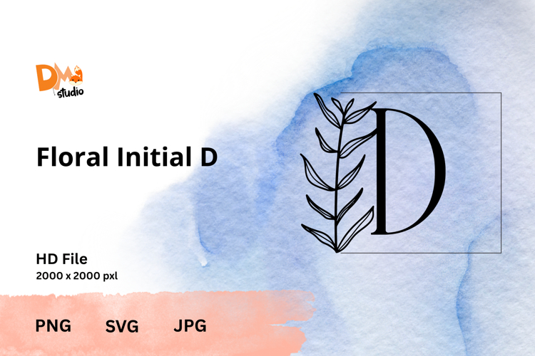 Leaf Monogram Svg Image 11