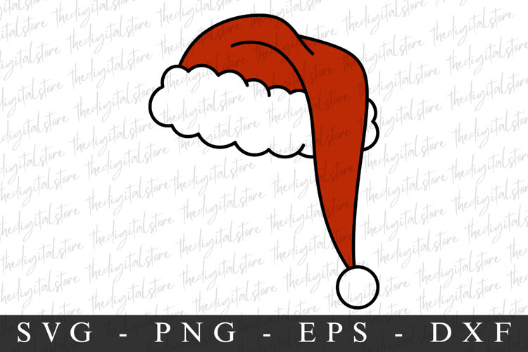 Merry Christmas Hat Svg | Christmas svg | Svg cut file example image 1