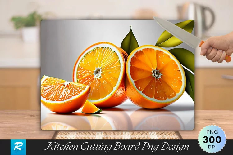 Valencia Cutting Board Sublimation Design
