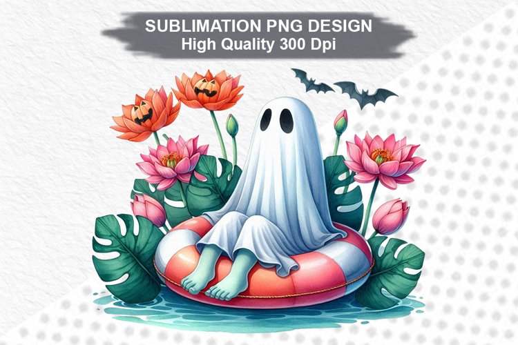 Halloween Ghost - Halloween clipart Sublimation PNG Design