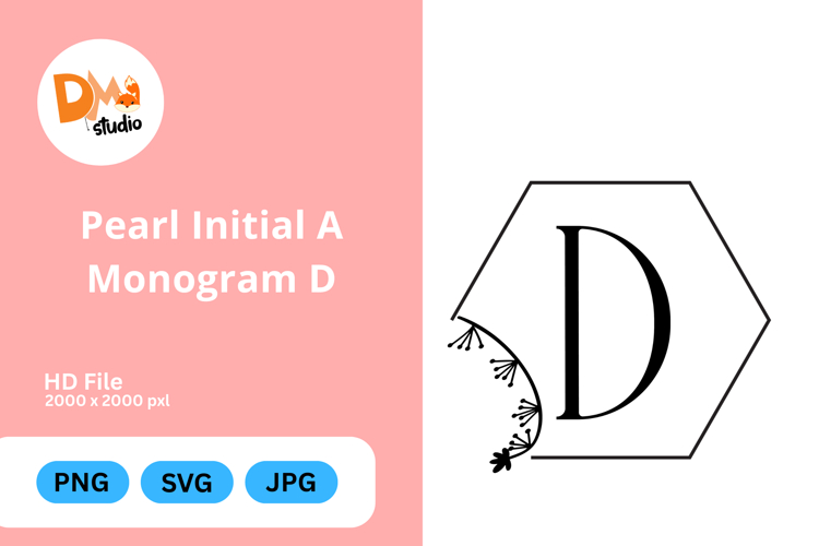 Pearl Monogram Svg Image 3