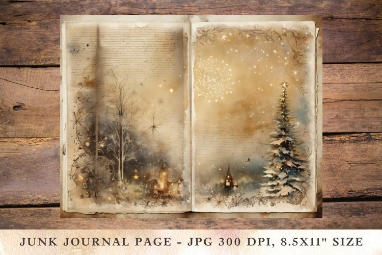 Printable Junk Journal Pages christmas 4