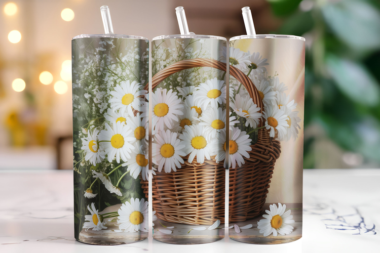 Flowers Tumbler Wrap | Sublimation | Tumblers