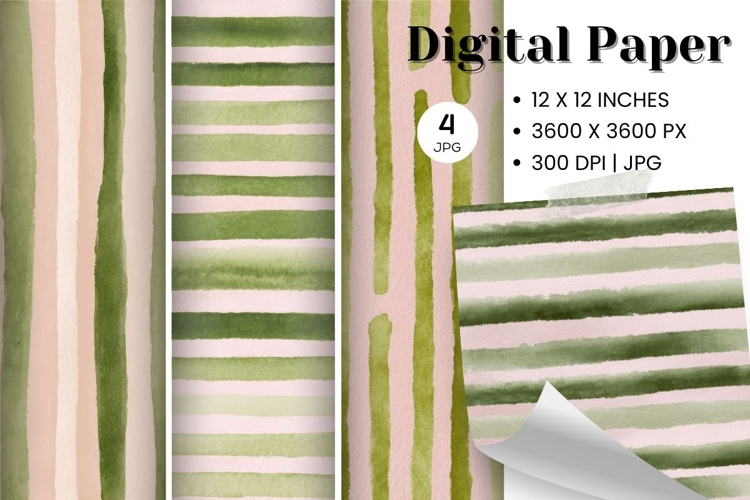 Stripe Pattern Background Gift Wrap Wallpaper Digital Paper