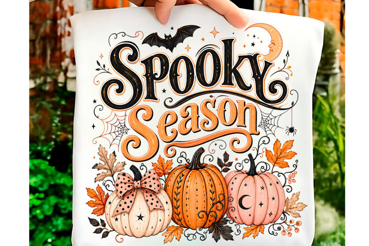 Spooky Season Pumpkin Trio PNG