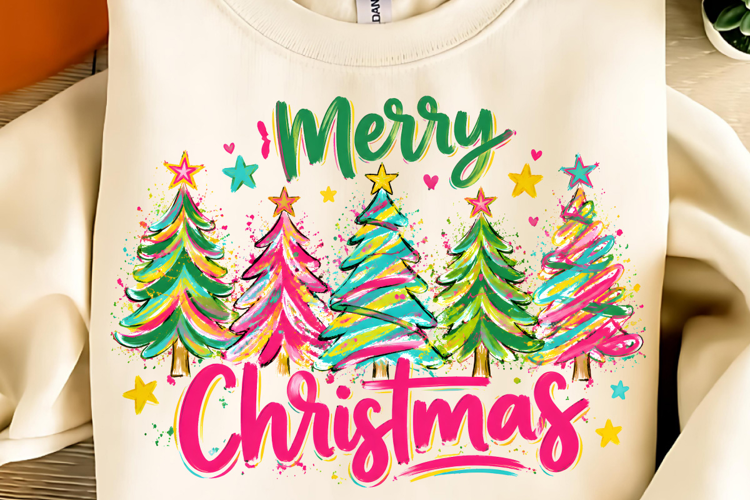 Merry Christmas PNG, Christmas Trees PNG, Christmas Shirt