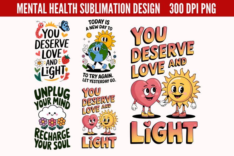 Mental Health Sublimation PNG