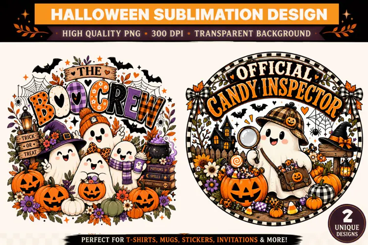 Halloween Sublimation PNG | Boo Crew & Official Candy Inspec