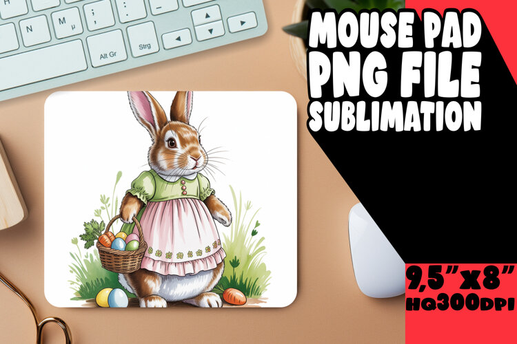 TIMELESS DESK PAD FUN PNG, Easter Bunny example image 1