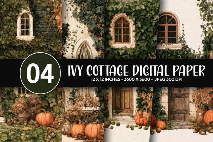Ivy Cottage Digital Paper example image 1