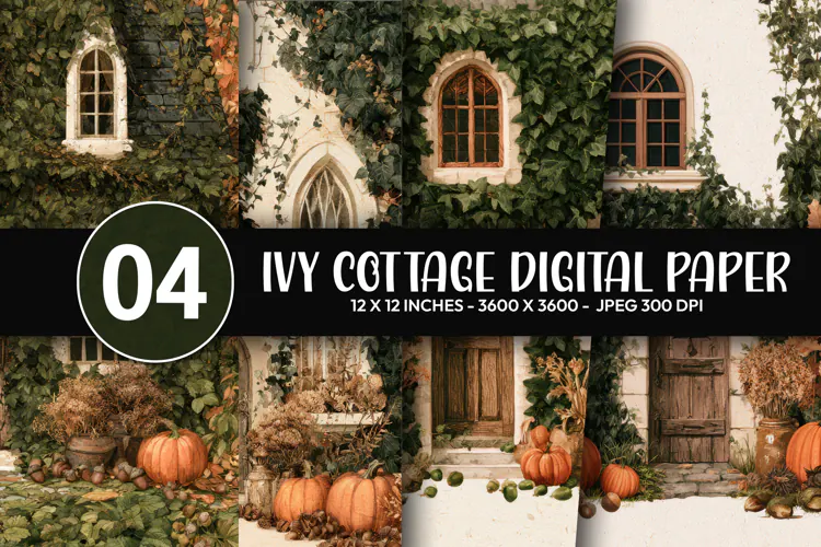 Ivy Cottage Digital Paper