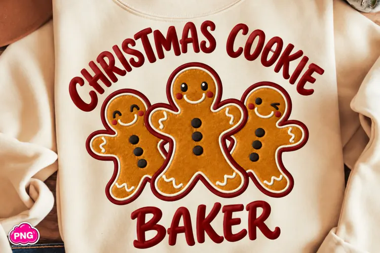 Christmas Cookie Baker PNG, Funny Christmas PNG, Christmas