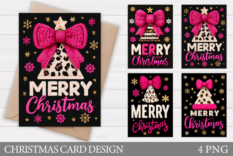 Christmas Card Printable. Christmas Tree Card Design