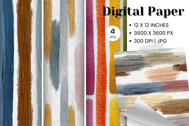 Paint Background Brushstroke Wall Art Digital Paper_81