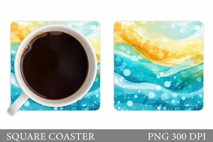 Abstract Coaster Design. Texture Coaster Sublimation