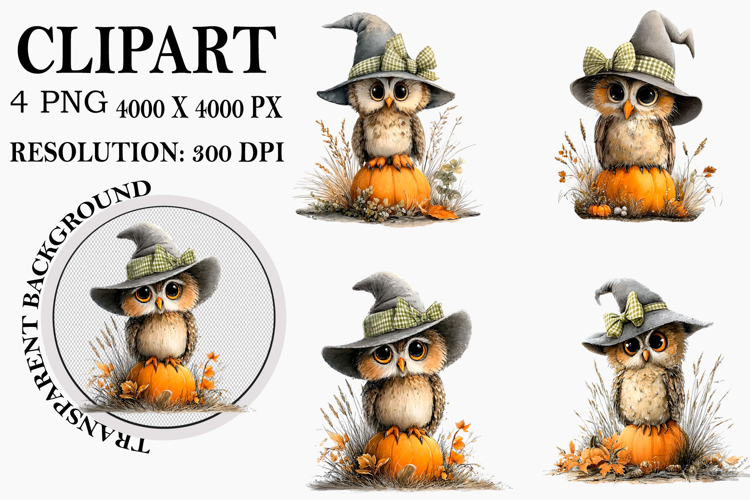 Halloween Bow Clipart Watercolor PNG