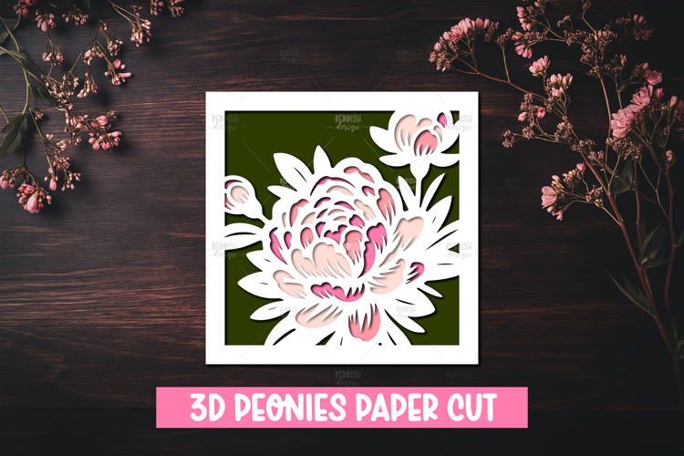 Peony Botanical Illustration Image 12