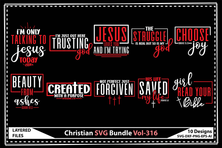 Christian Svg Bundle, Faith Svg , Jesus Svg Designs
