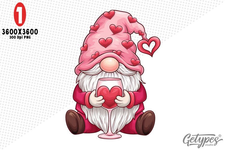 Valentine Gnome Clipart Image 19