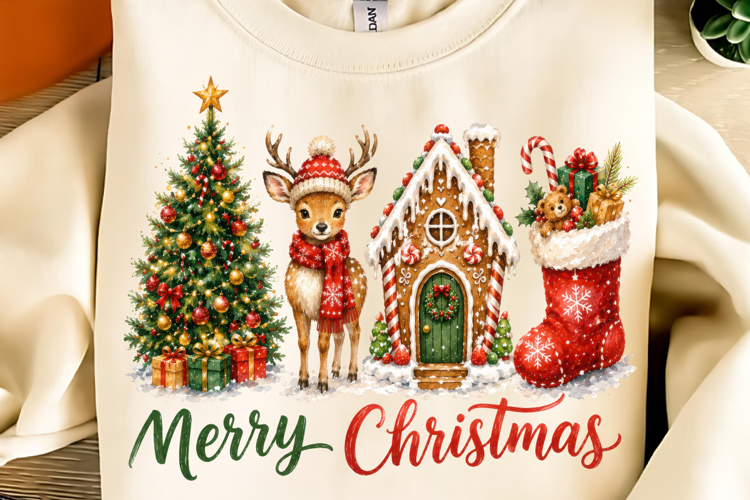 Merry Christmas PNG, Christmas Trees PNG, Christmas Shirt