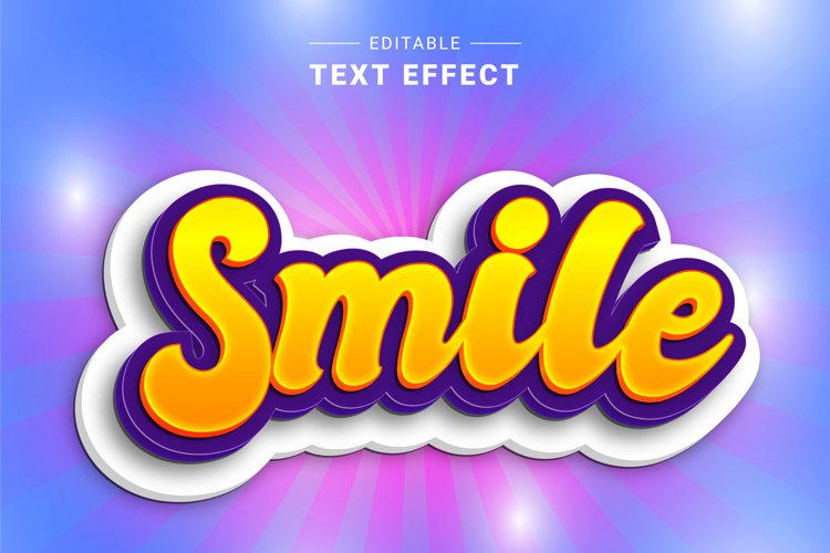 Editable Text Effect for Illustrator. Vector Graphic styles