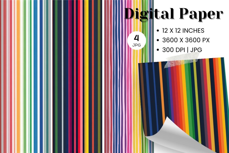 Stripe Pattern Background Gift Wrap Wallpaper Digital Paper