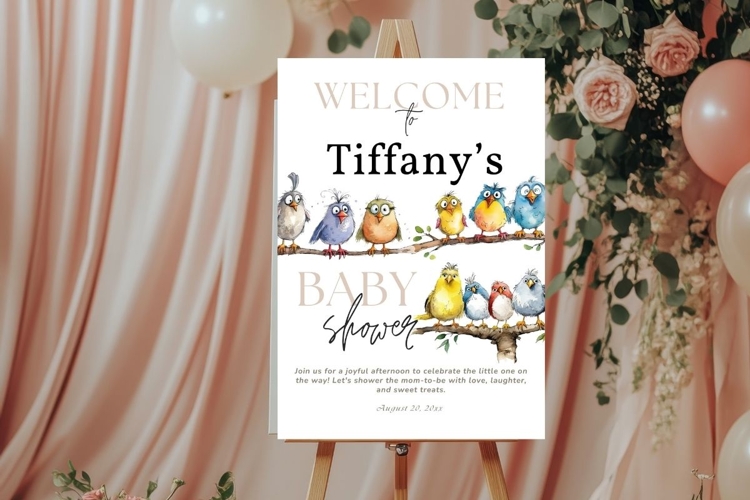 Baby Shower Welcome Sign Template 114