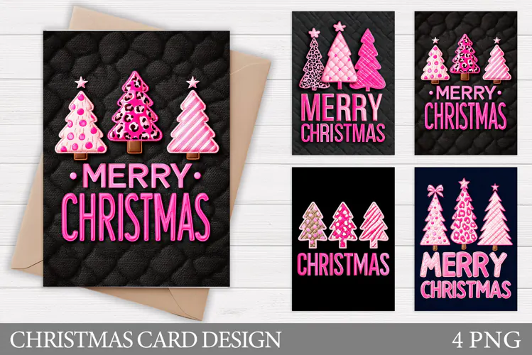 Merry Christmas Card Design. Christmas Card Printable