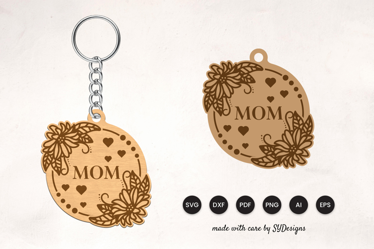 Mom Keychain Svg Image 8