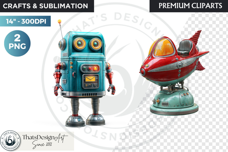 Cute Space Astronaut Clipart, Retro Space Adventure PNG