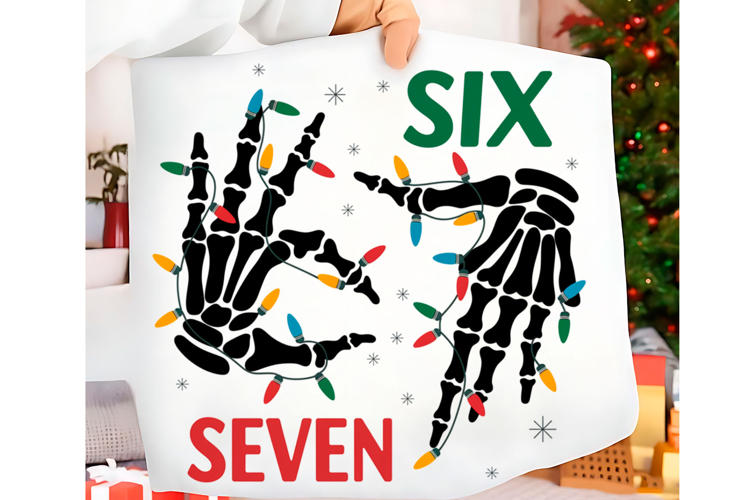 Funny Christmas Six Seven 67 Png t-shirt trendy design Png