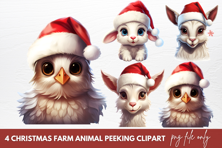 Christmas farm animal clipart Image 4