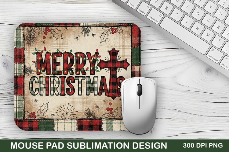 Merry Christmas Mouse Pad Sublimation - Christmas Design
