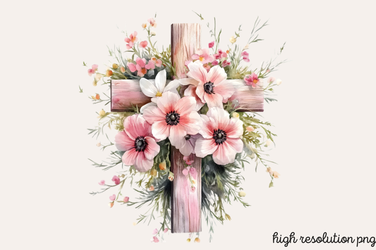 Easter Cross Clipart Image 18