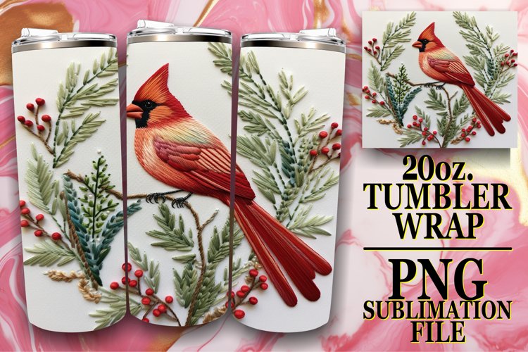 Embossed Christmas Cheers 20oz Tumbler