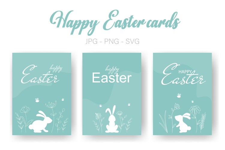 Happy Easter flyers|Easter Bunnies cards