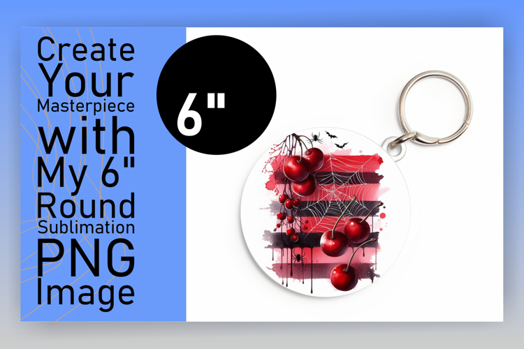 Stylish Circle Design Keychain PNG , Halloween