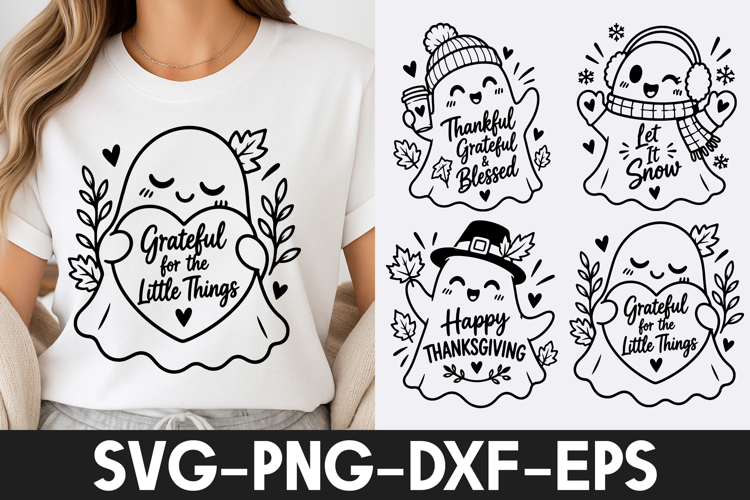 Grateful Ghost Thanksgiving SVG PNG