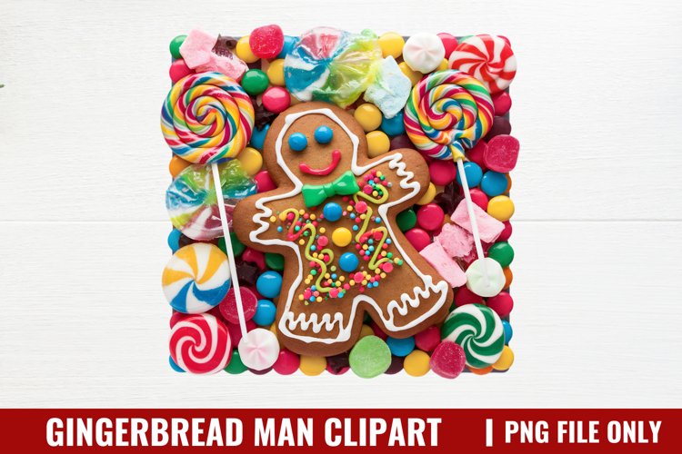 Gingerbread Man Clipart PNG