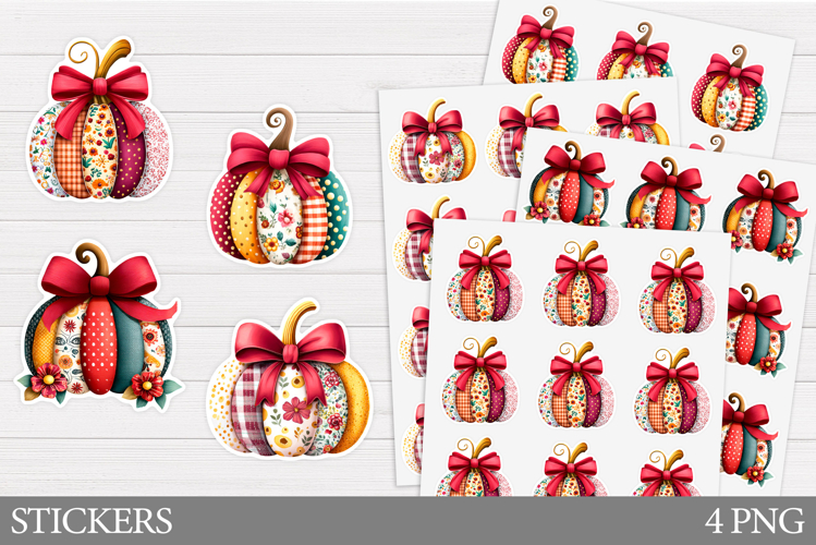 Pumpkin Sticker Printable. Pumpkin Bow Sticker Design