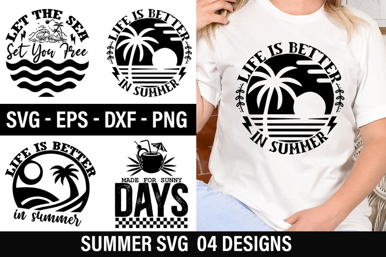 Summer SVG Design - Let The Sea Set You Free