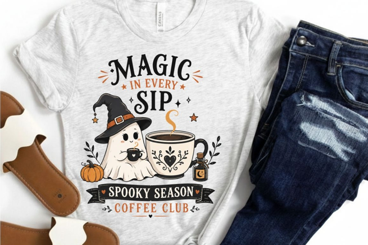 Magic In Every Sip PNG Sublimation Design - Spooky Season